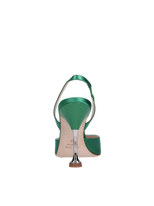Décolleté slingback in raso LELLA BALDI | LT419T RASOVERDE